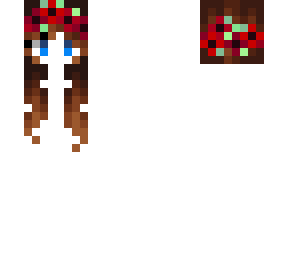 female hb - brunette w/ poppy crown