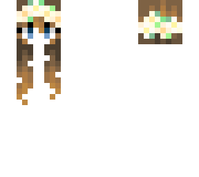 female hb - wooden brunette w/ daisy flowers