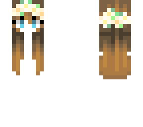 female hb - wooden brunette w/ daisy flowers v3