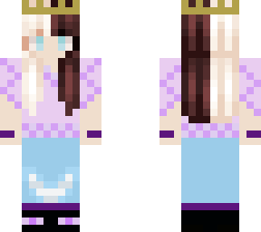 girl with enderman shoes