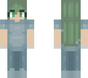 green haired female