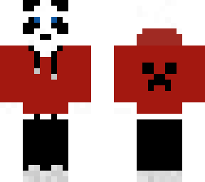 panda with red jacket