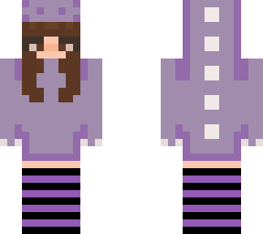purple dinosaur hoodie girl