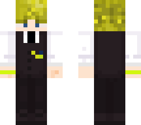 vested suit with blonde hair
