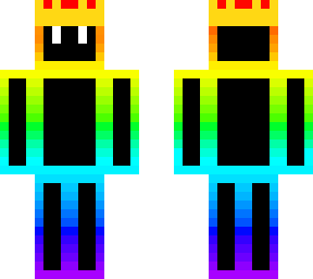 rainbow outline - dark mode (crowned version