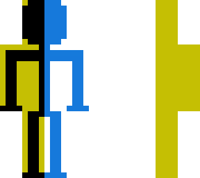 stick man black/blue