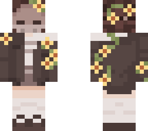 flower skull girl