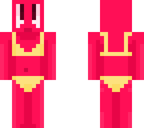 ranghost monster with bikini, red