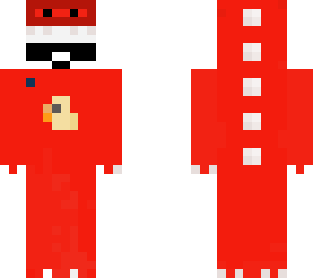red dino duck on shirt back up