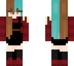 red jumper +black dress (autumn 1)