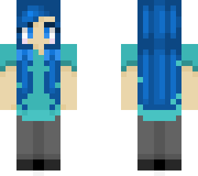 blue girl
