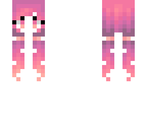 female hb - ombre fade purple & pink pigtails