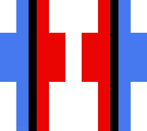 red and blue