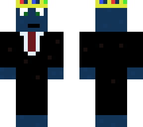 squid with crown in suit