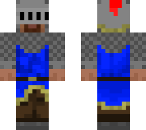 steve as a knight, (simple)