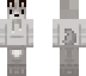 gray fox w/ gray hoodie