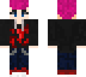 pink hair dark