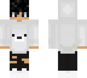 white hoodie