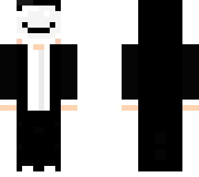 masked guy in tux alight