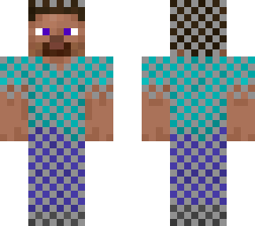 steve with chainmail armour on