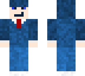 blue suit