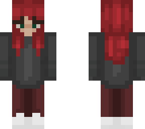 girl with red hair and green eyes