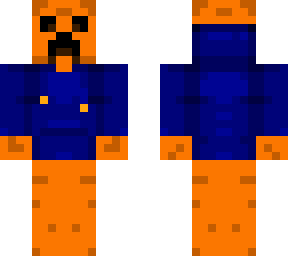 orange creeper with hoodie