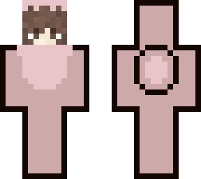 peach amongus costume