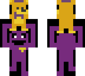 purpleguy carying a fredbear plush