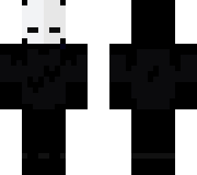 black skin with mask