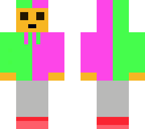 pink and green sweatshirt