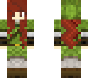 redhead girl in link outfit