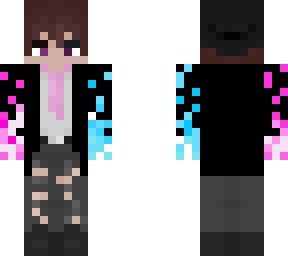 blue and pink