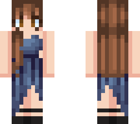 blue dress