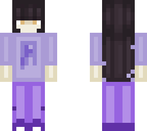 girl wearing purple shirt with poison symbol on it