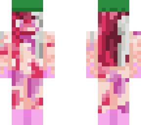 koi fish girl, purple/pink scales