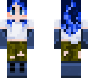 blue hair girl
