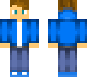 flipped hair + mellon hair + cell + over coat + blue guy
