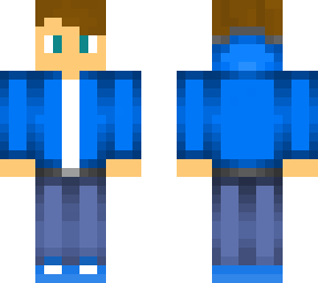 less wild hair+ flipped hair + cell + over coat + blue guy
