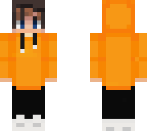 orange hoodie