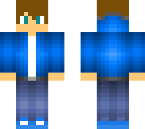 over layer coated blue guy