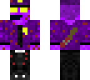 purple guy with blodd