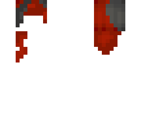 red and black hair style