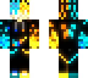 minecraft red and blue skin