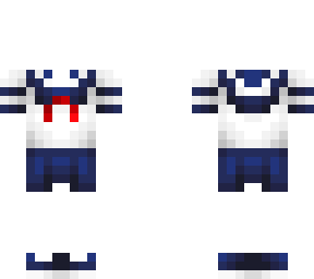 ob - female white & blue school uniform