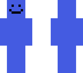 plain blue man