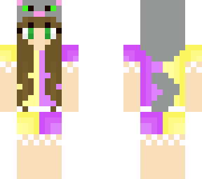 duo color anime cat girl