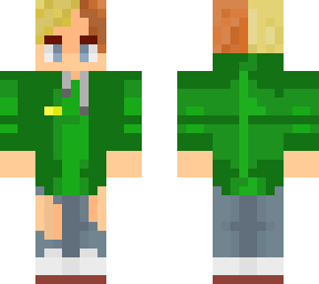 girl green hoodie
