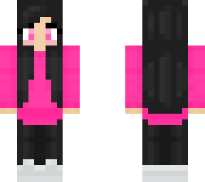 karlsinator dark hair/pink hoodie
