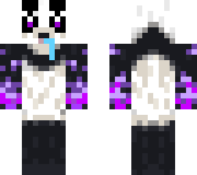 purple flamed panda